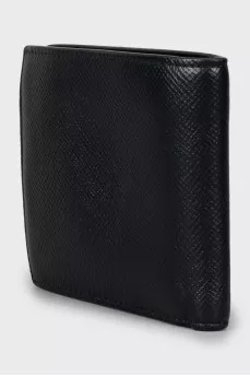 Men's wallet with embossed leather