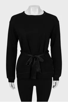 Fitted jumper with ties
