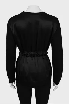 Fitted jumper with ties