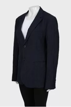 Fitted wool jacket