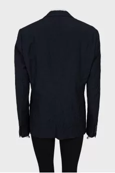 Fitted wool jacket