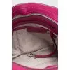 Purple leather crossbody bag