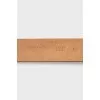 Belt made of textile and leather in print