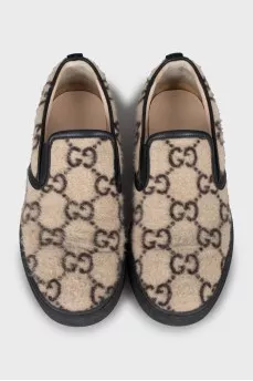Men's slip-ons in signature print
