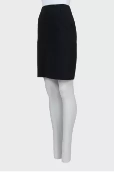 Straight skirt with pockets