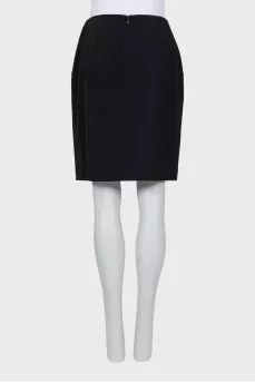 Straight skirt with pockets