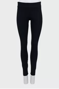 Black leggings with elastic