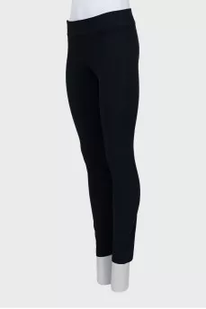 Black leggings with elastic