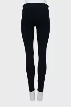 Black leggings with elastic