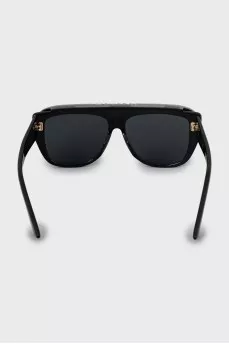 Black sunglasses with visor