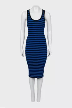 Striped fitted dress