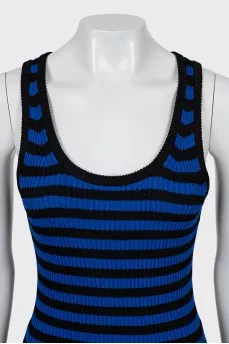Striped fitted dress