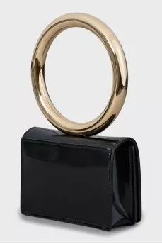 Mini bag with gold handle