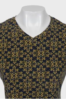 Crop T-shirt in signature print