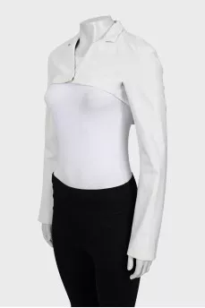 White cropped jacket