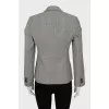 Jacket in double-breasted check print