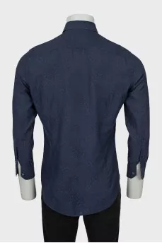 Men's shirt with combined print