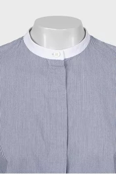Striped shirt long at the back