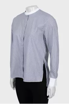 Striped shirt long at the back
