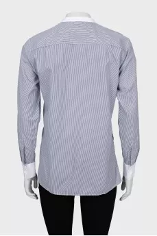 Striped shirt long at the back