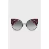 Two tone cat eye sunglasses