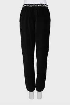 Corduroy joggers with elastic band
