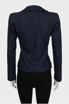 Blue double-breasted jacket