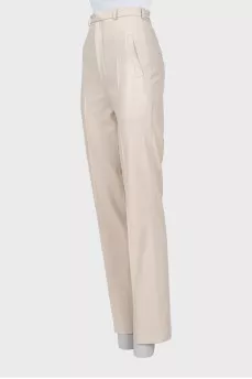 Leather trousers with arrows