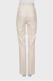 Leather trousers with arrows