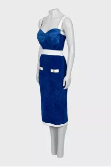 Two tone strappy dress with tag