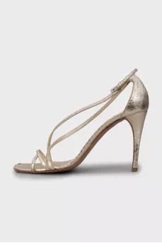 Vintage gold sandals