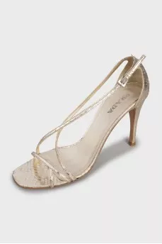 Vintage gold sandals