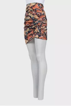 Printed skirt with tag