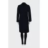 Blue straight cut coat