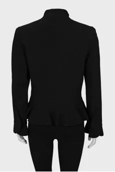 Jacket with buttons decorated with a bow