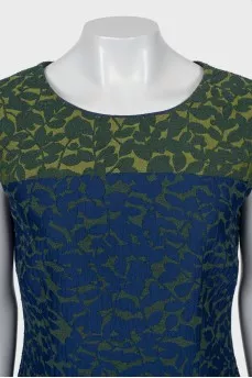 Fitted dress with floral print