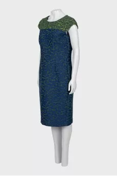 Fitted dress with floral print