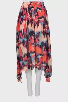 Fitted midi skirt with tag