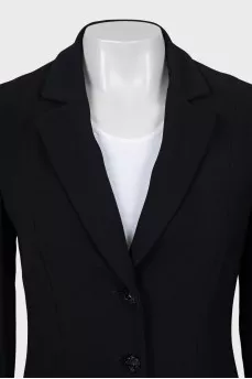Single-breasted coat with a fitted cut