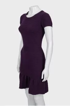 Short Sleeve Ribbed Dress