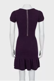 Short Sleeve Ribbed Dress