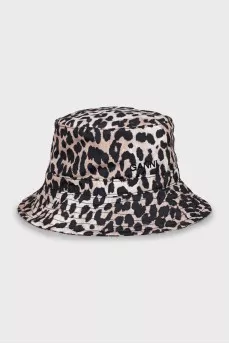 Panama hat in animal print