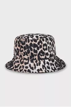 Panama hat in animal print
