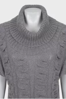 Knitted dress with textured pattern