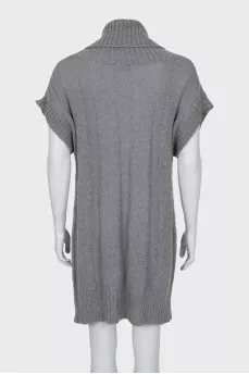 Knitted dress with textured pattern