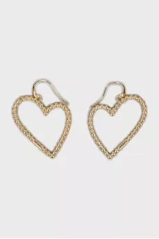Gold Heart Shaped Earrings