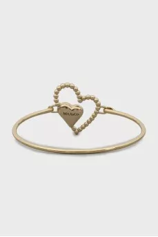 Gold bracelet with crystals
