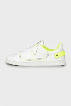 Men's sneakers with perforation
