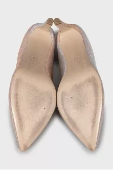 Shiny high heels