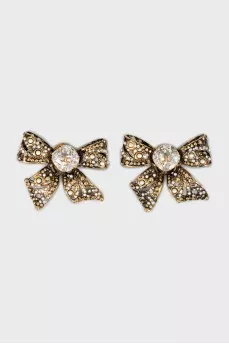 Gold Bow Earrings